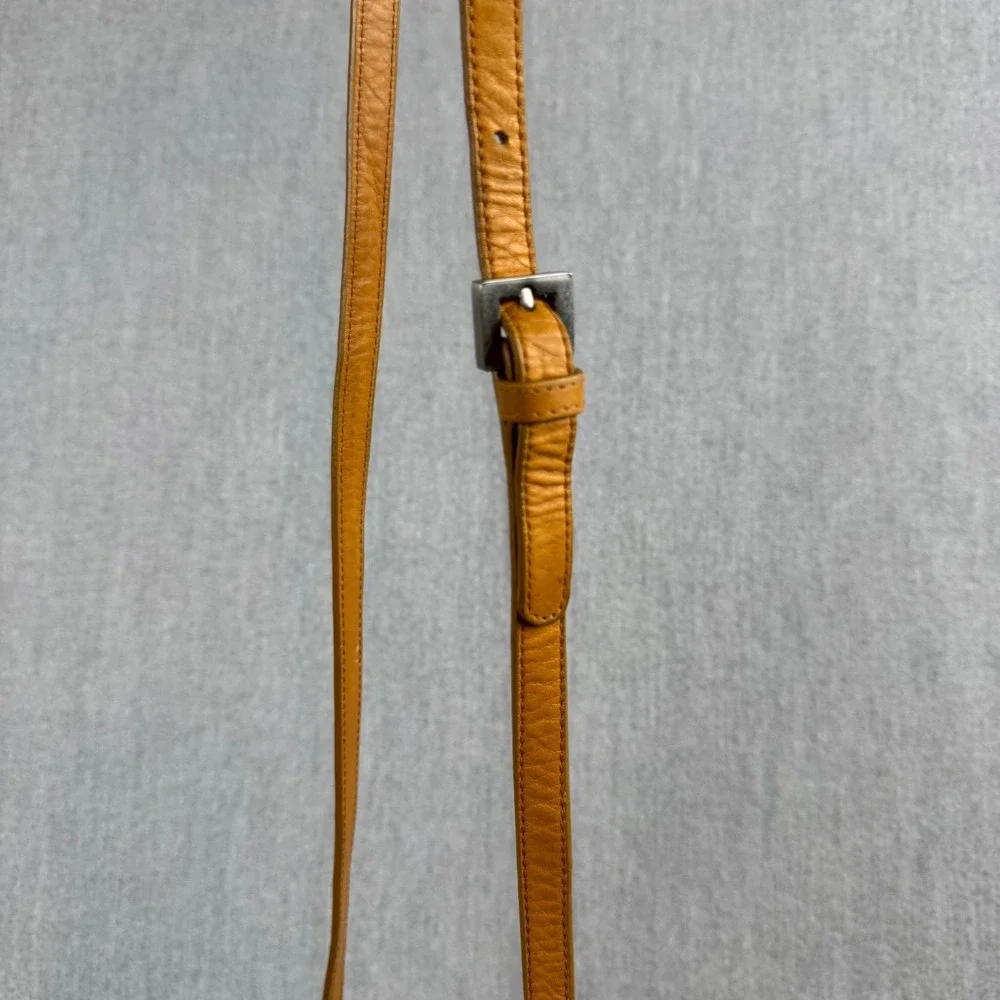 Hobo International Crossbody Bag Womens Small Mustard Leather Zip Top Purse